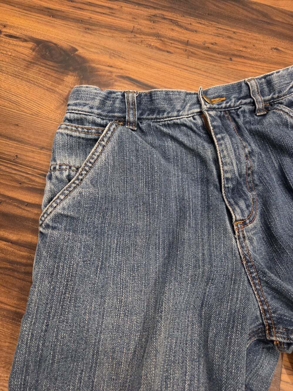Boys Carhartt Carpenter Jeans Size 14 - Adjustable Waist, Durable Denim Workwear - Picture 6 of 12